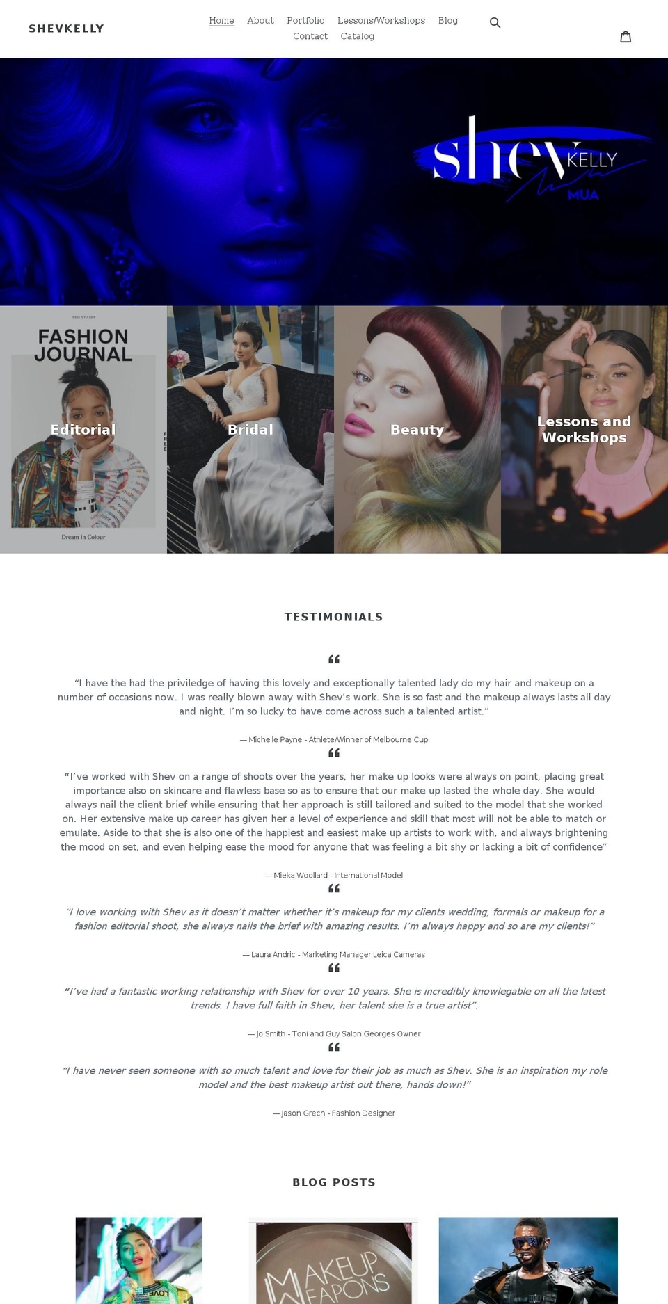 shevkelly.com shopify website screenshot