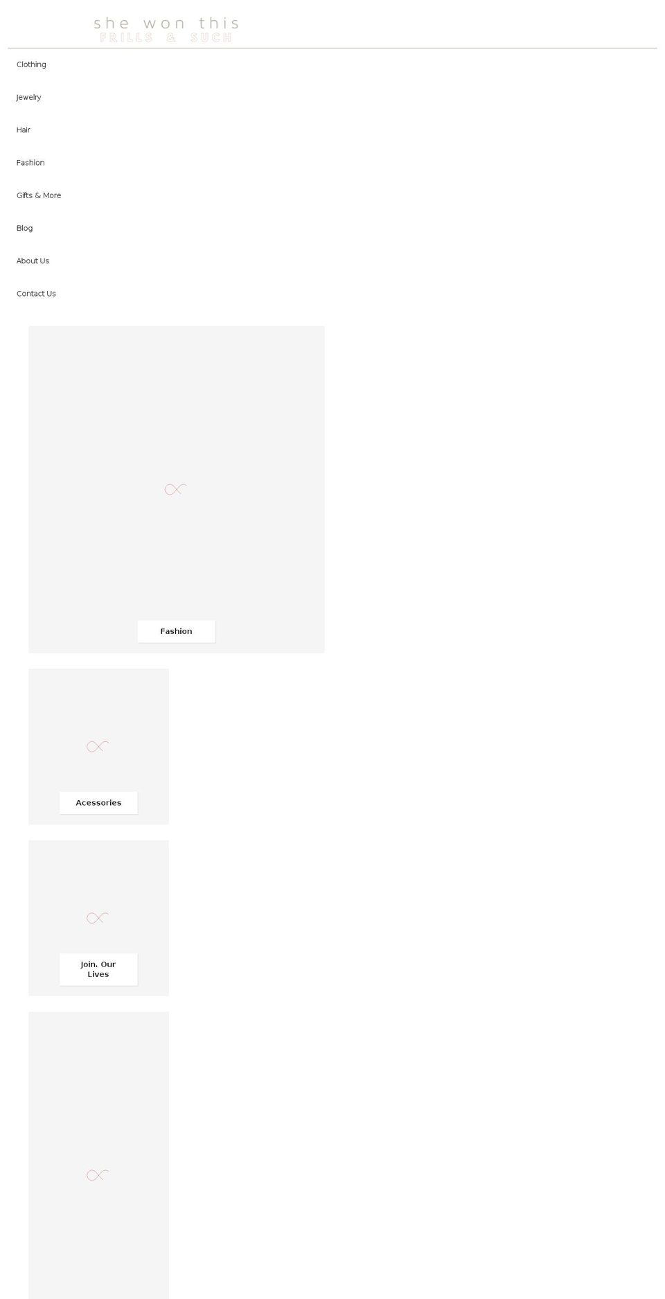 shewonthis.com shopify website screenshot