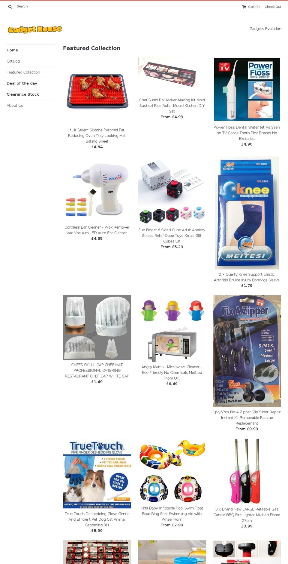 shgadgets.com shopify website screenshot
