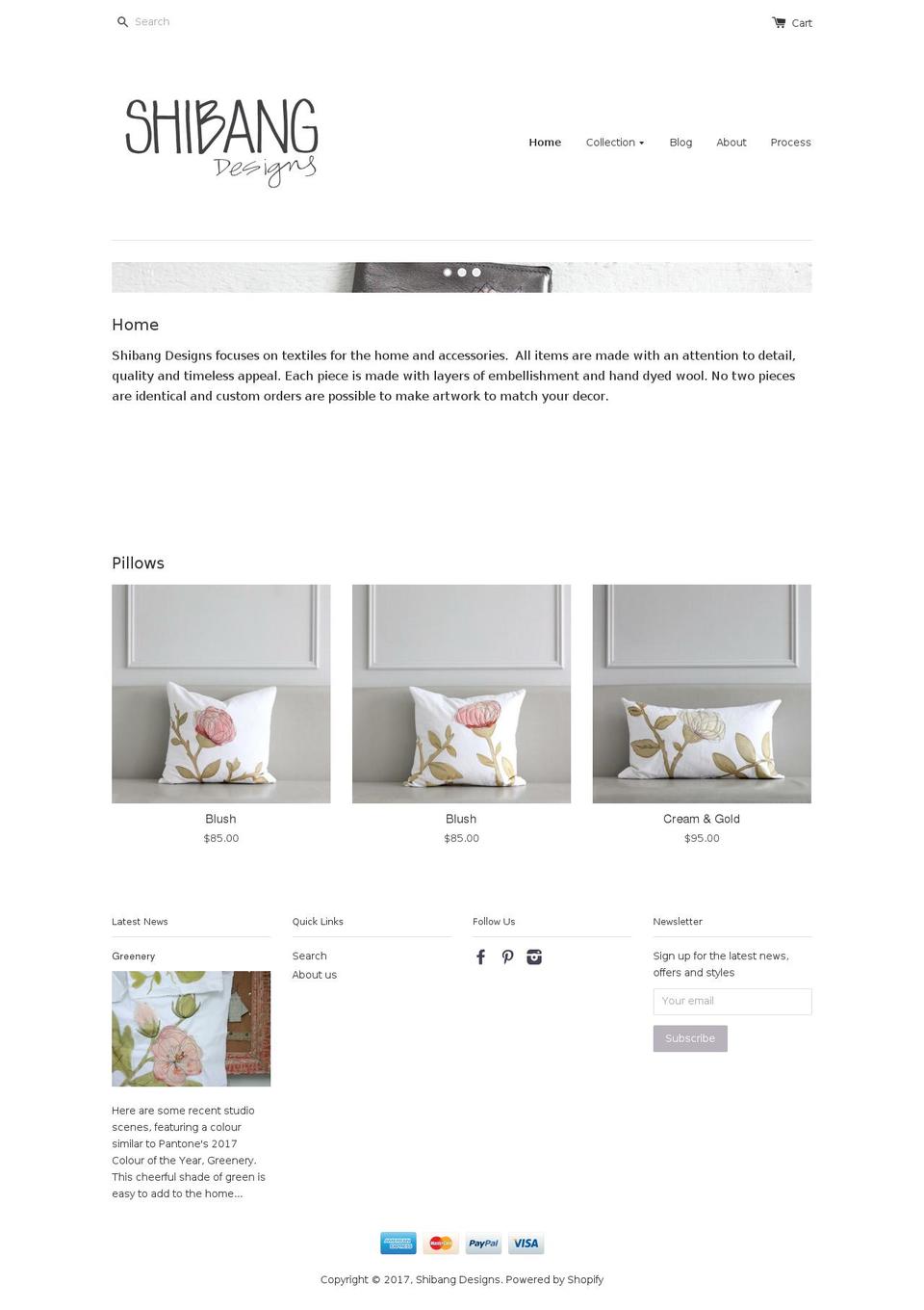 shibangdesigns.com shopify website screenshot
