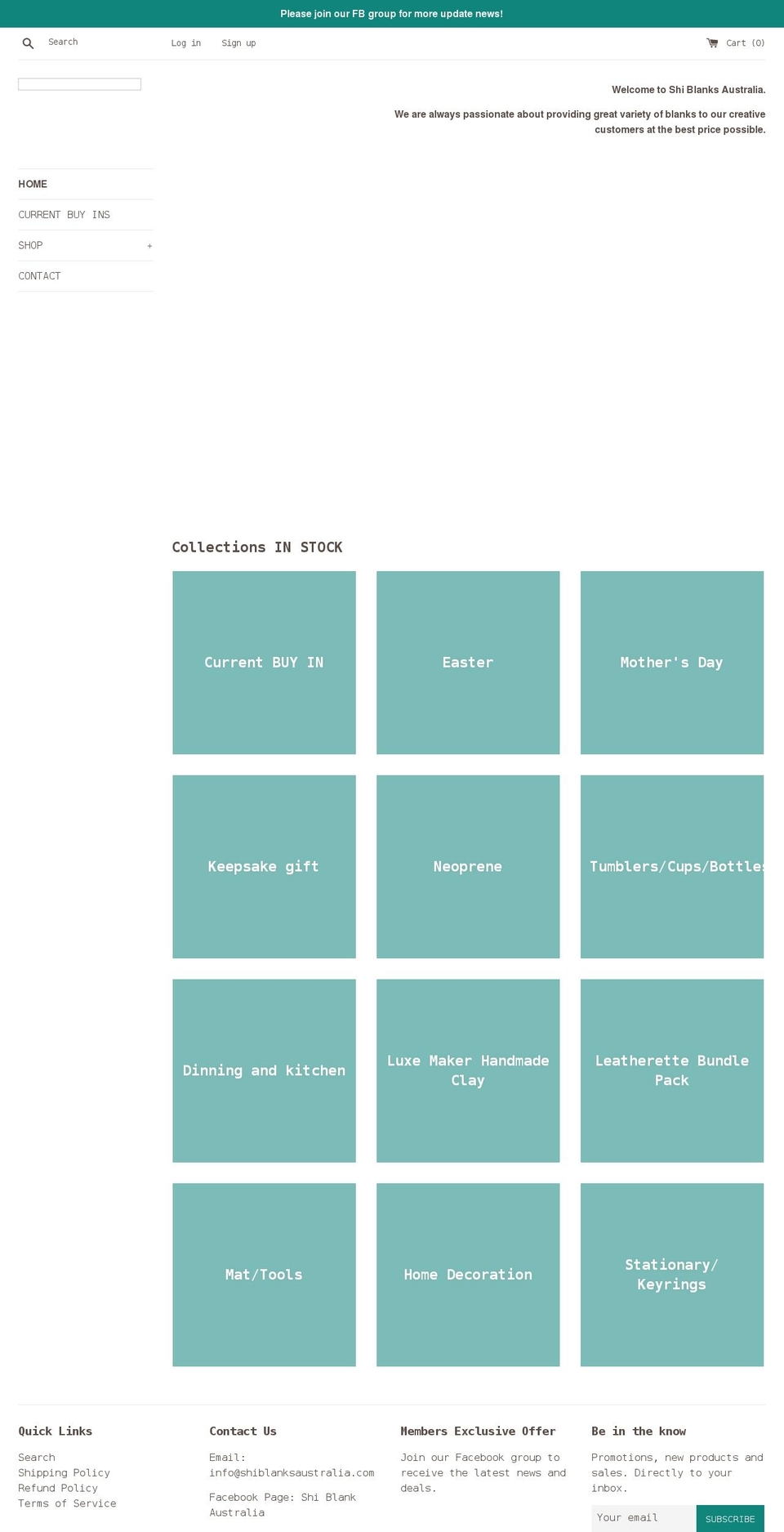 shiblanksaustralia.com shopify website screenshot