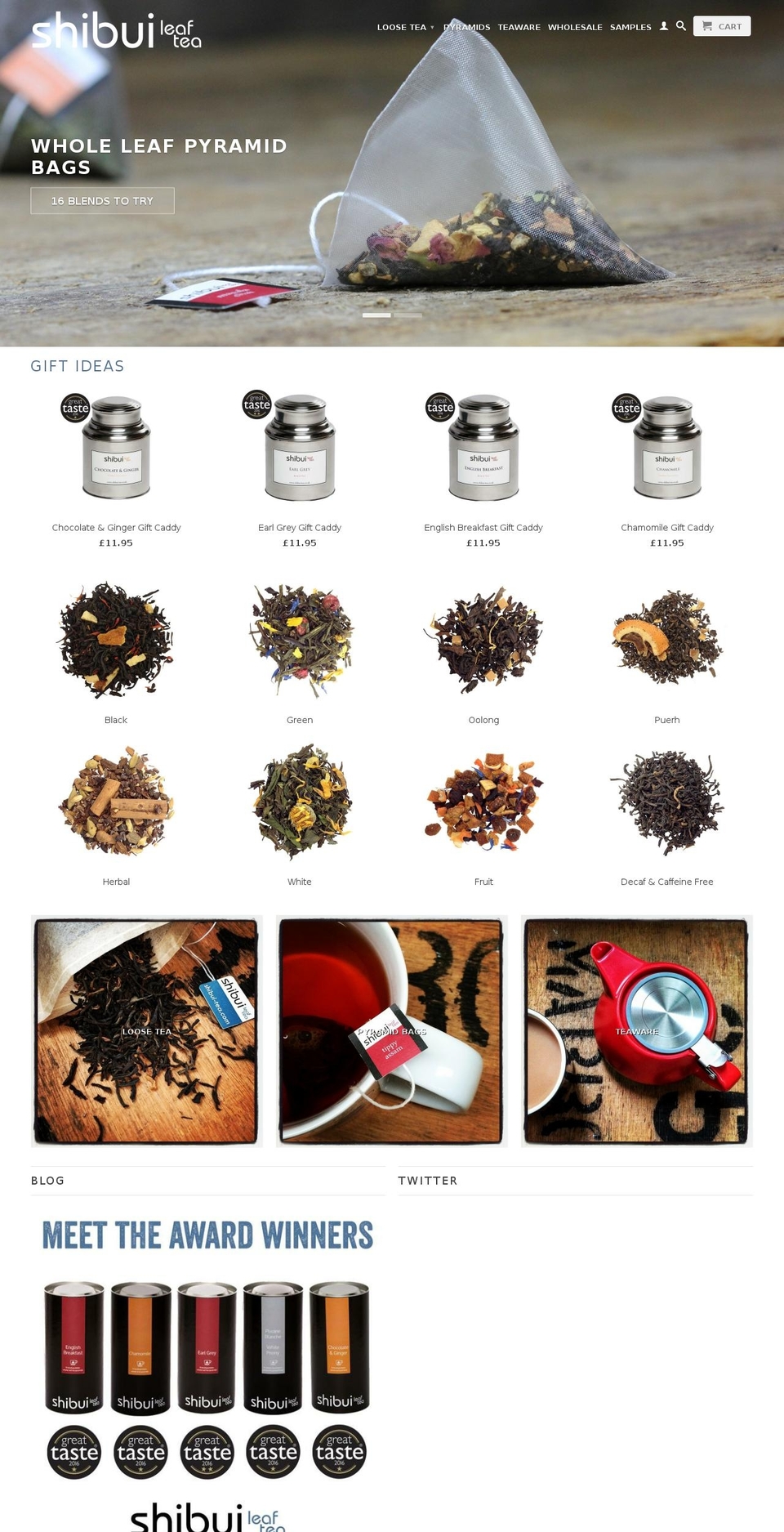 shibui-tea.co.uk shopify website screenshot