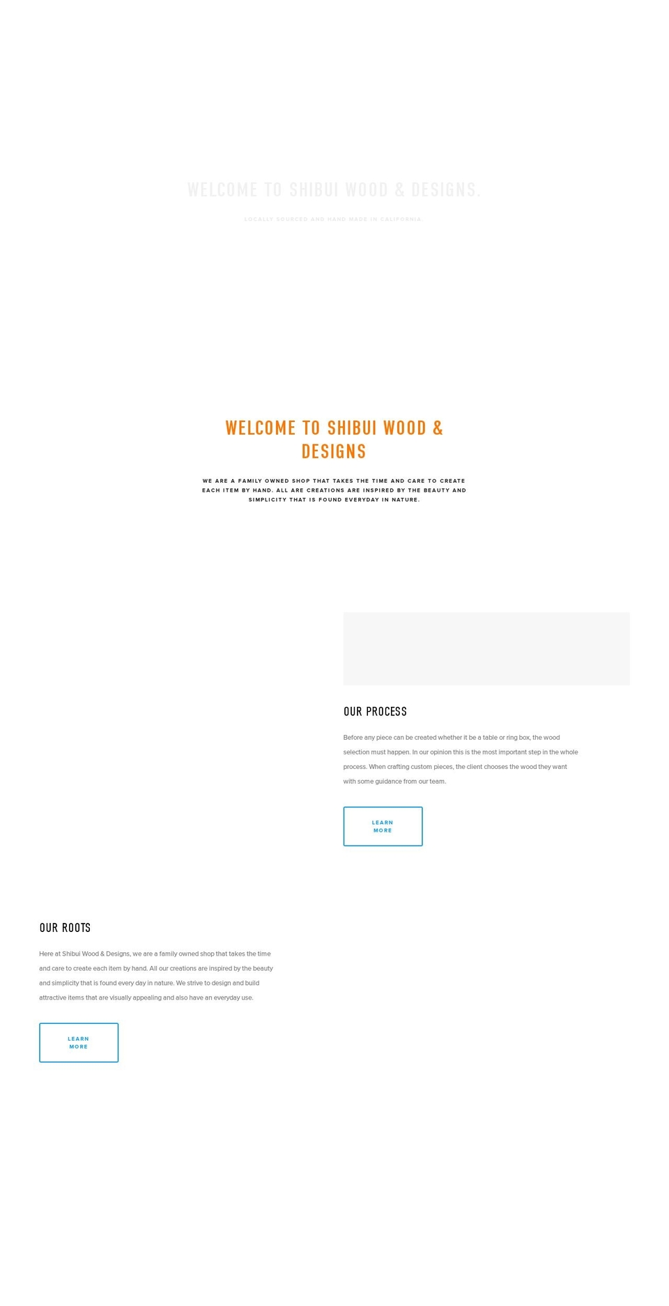 shibuiwood.com — Shopify storefront screenshot