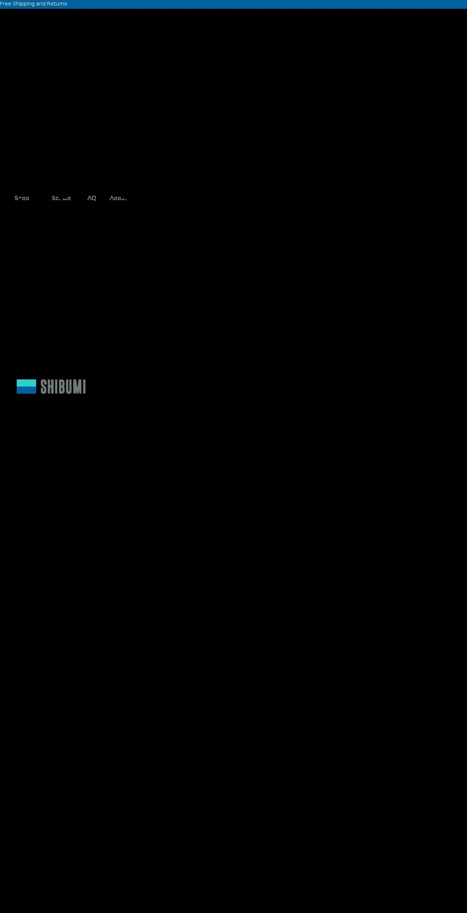 shibumishade.com shopify website screenshot