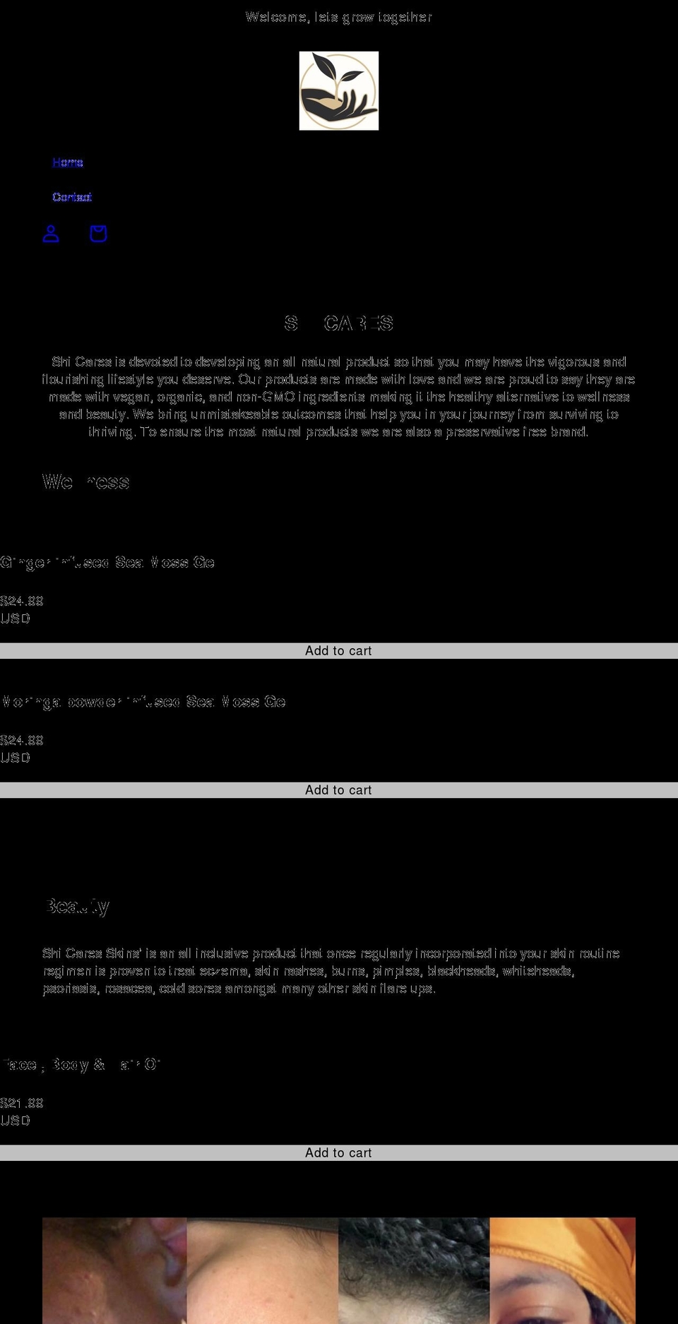 shicares.com shopify website screenshot
