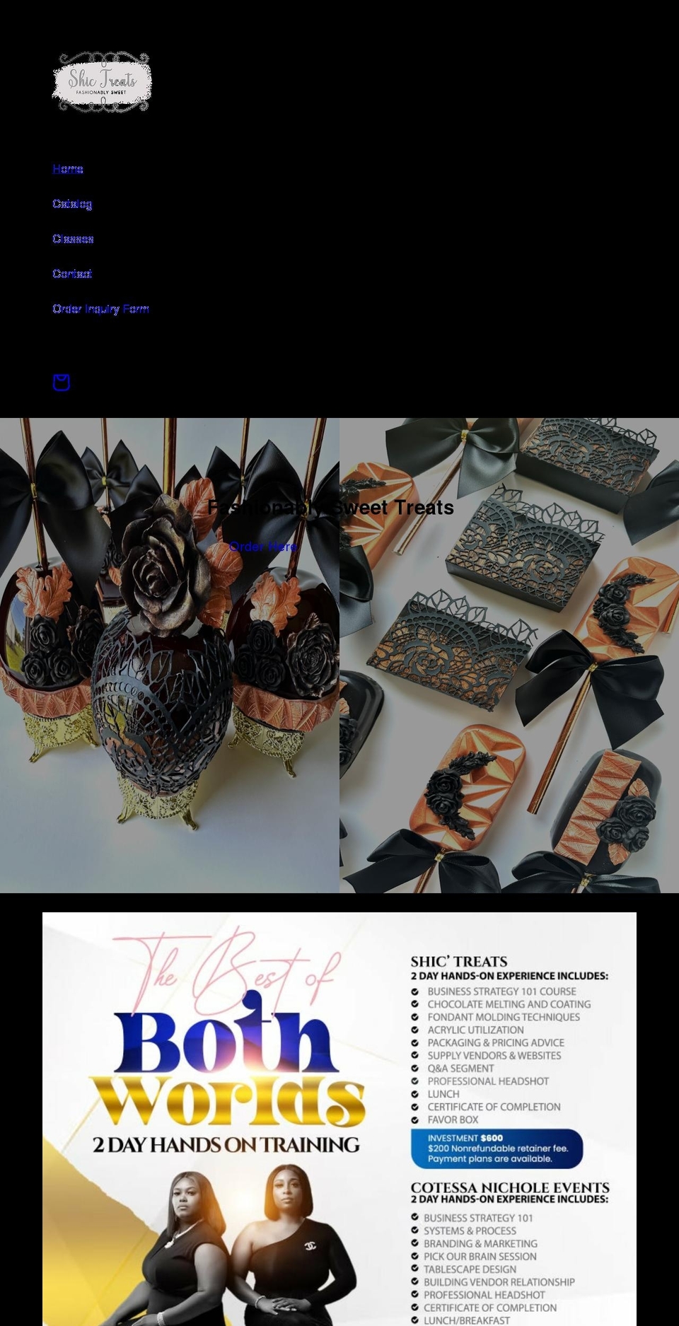 shictreats.com shopify website screenshot