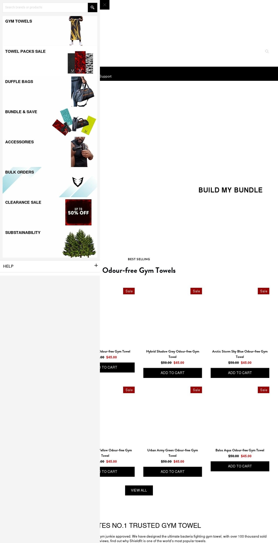 shieldfit.com.au shopify website screenshot