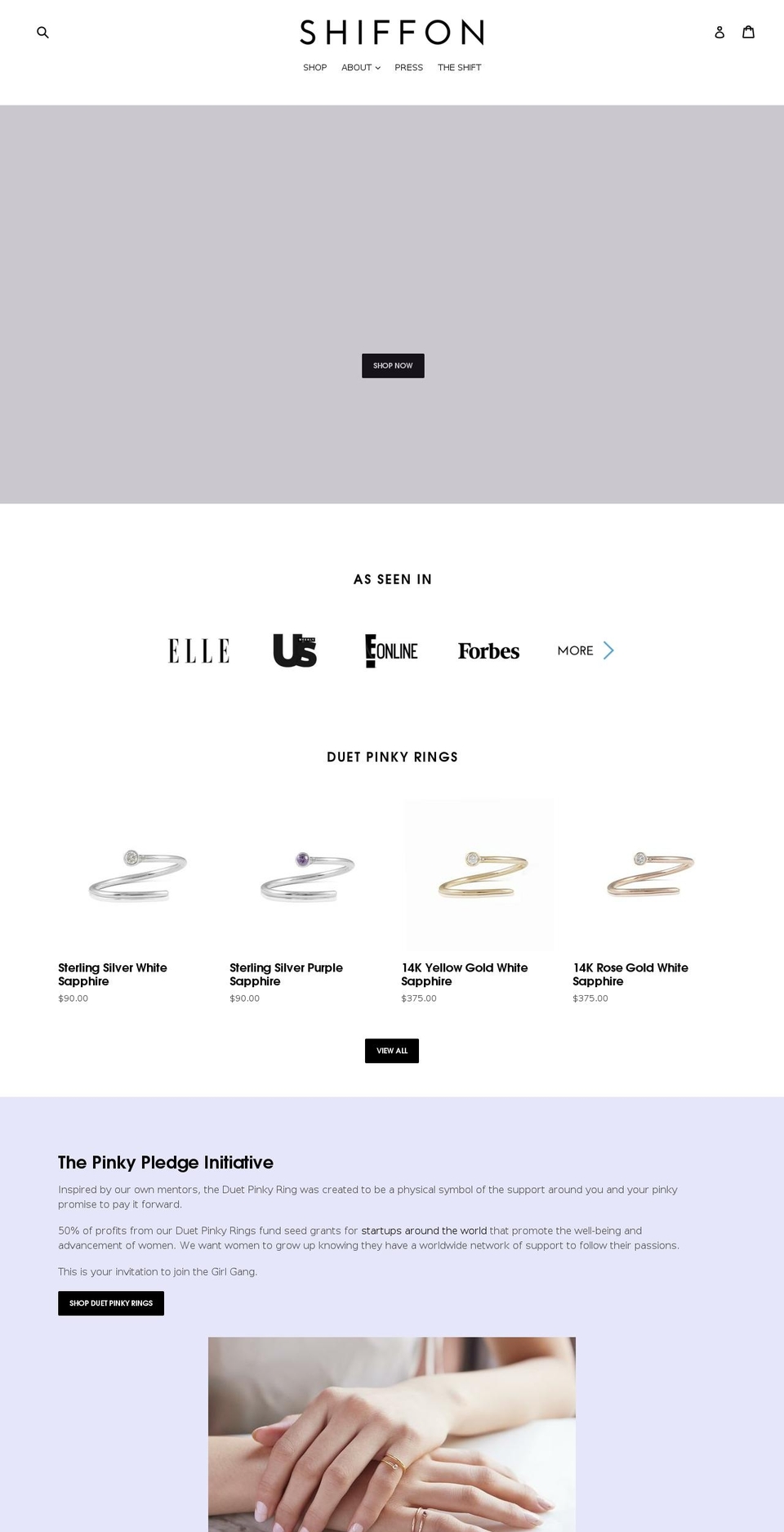 shiffonco.com shopify website screenshot