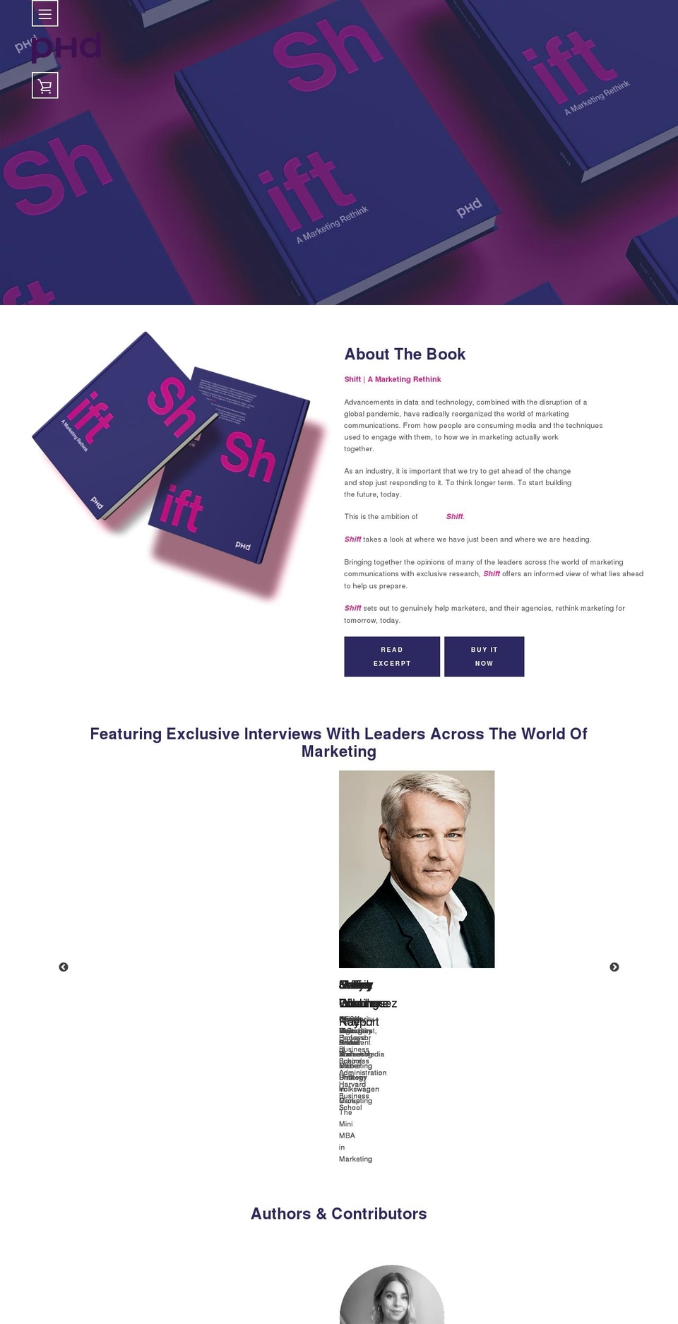 shiftbyphd.com shopify website screenshot