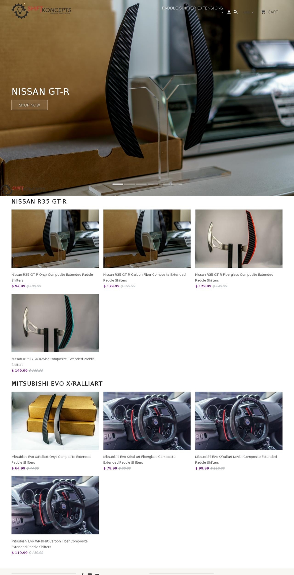 shiftkoncepts.com shopify website screenshot