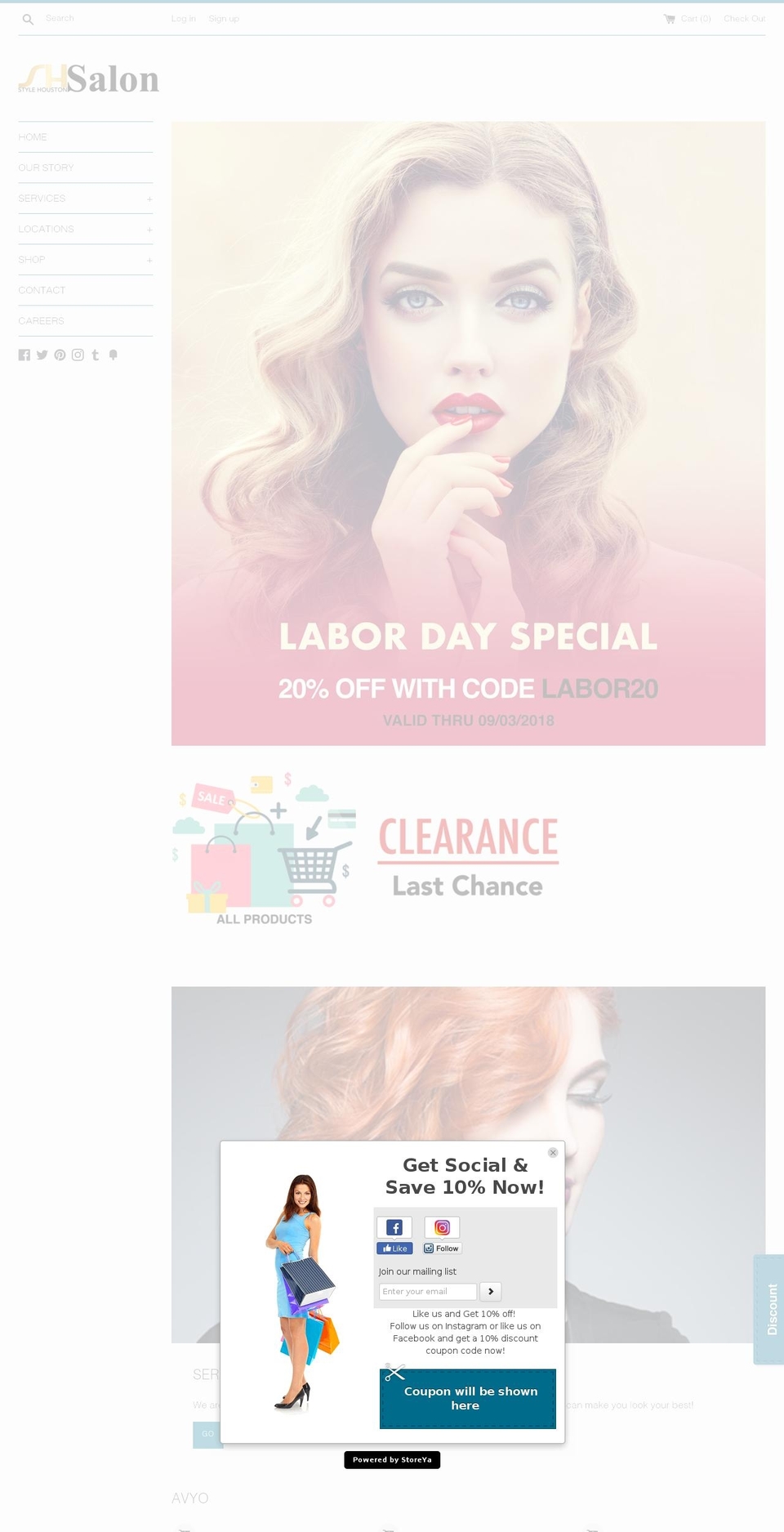 shihairsalon.com — Shopify storefront screenshot