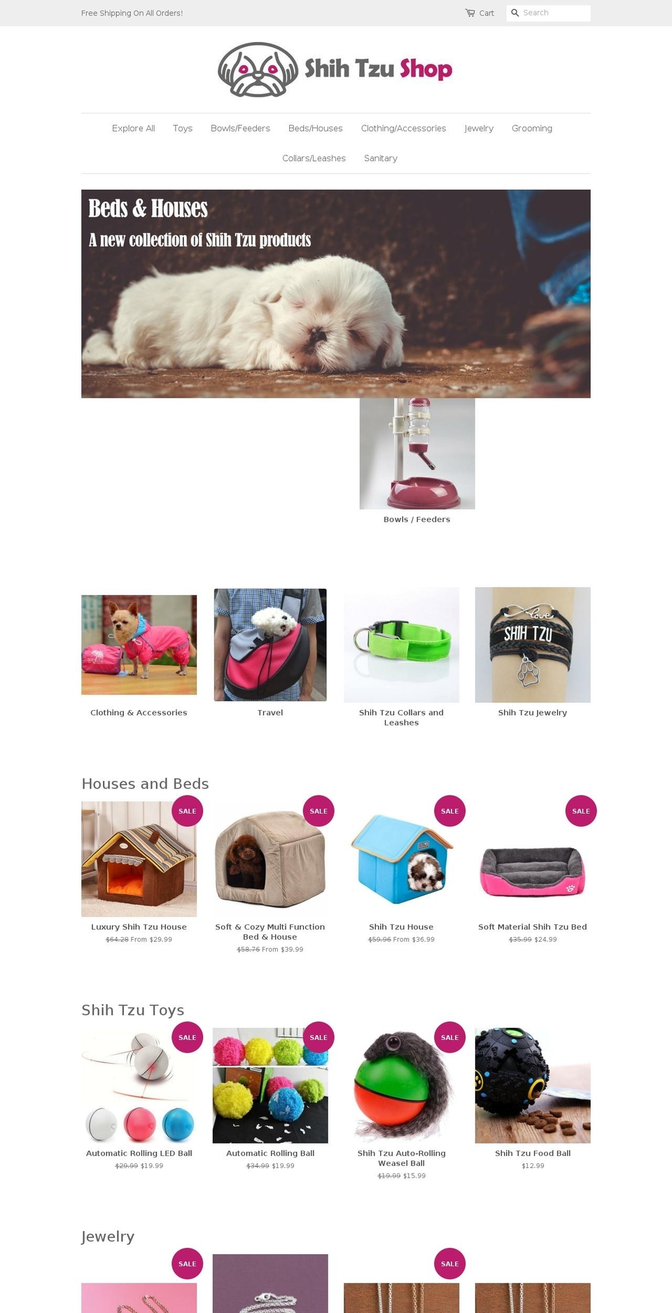shihtzu-shop.myshopify.com — Shopify storefront screenshot