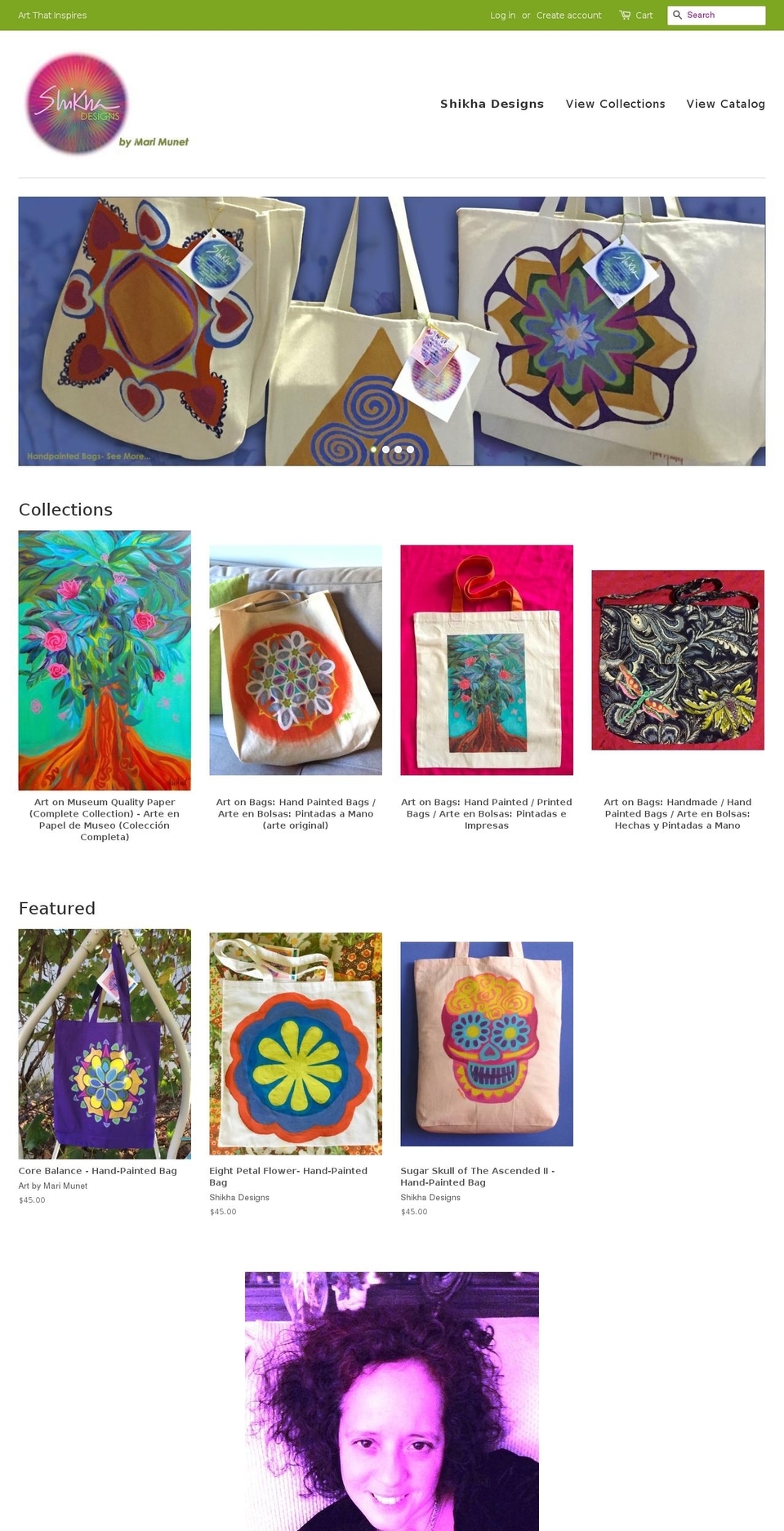 shikhadesigns.com — Shopify storefront screenshot