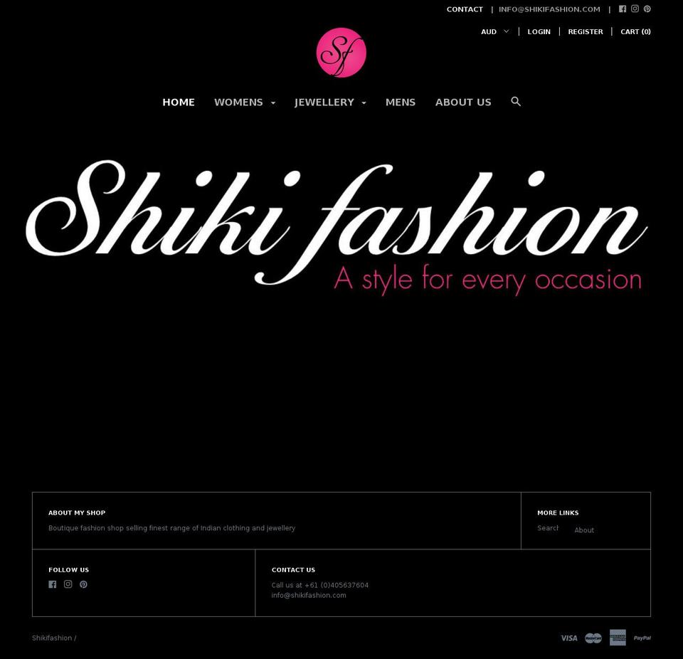 shikifashion.com shopify website screenshot