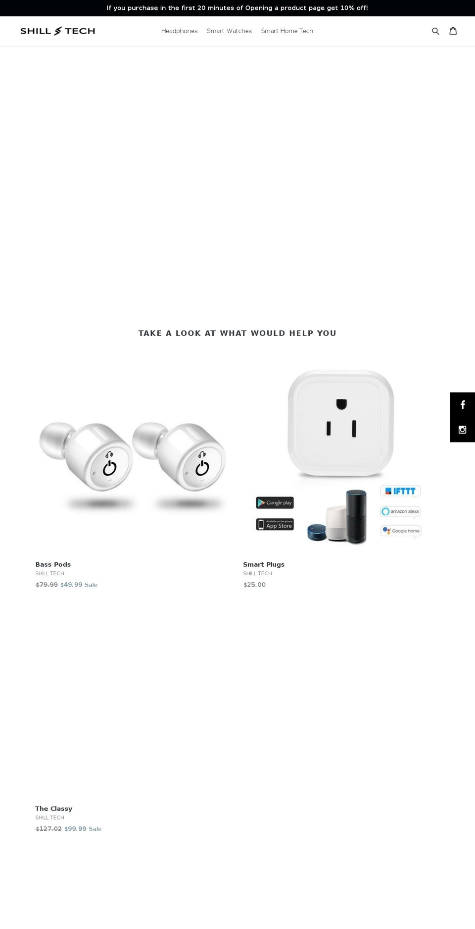 shilltech.com — Shopify storefront screenshot
