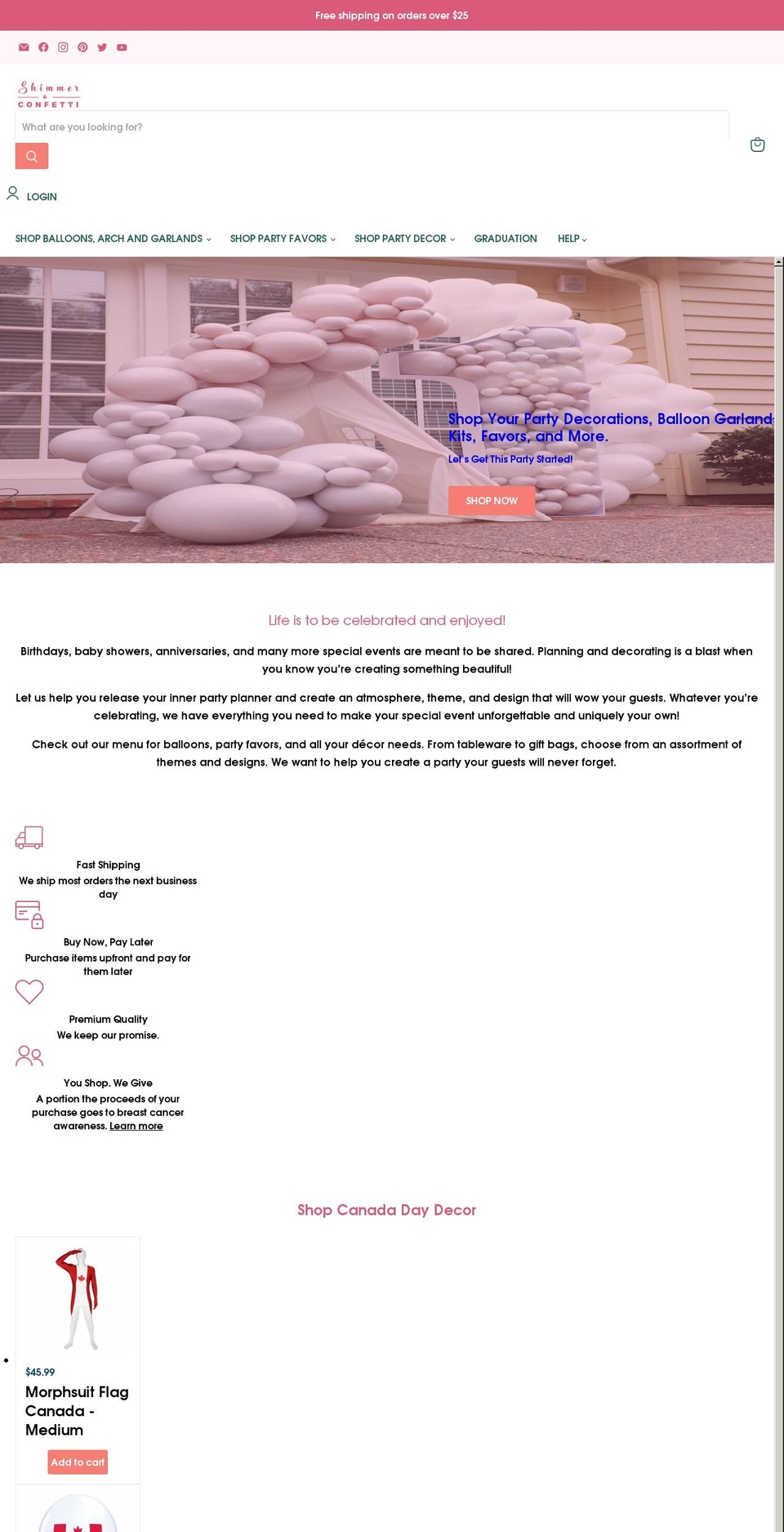 New Version -- Empire--19 Aug_2 Shopify theme site example shimmerandconfetti.com