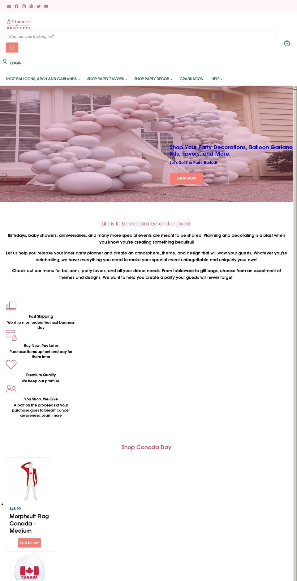 New Version -- Empire--19 Aug_2 Shopify theme site example shimmerandconfetti.net