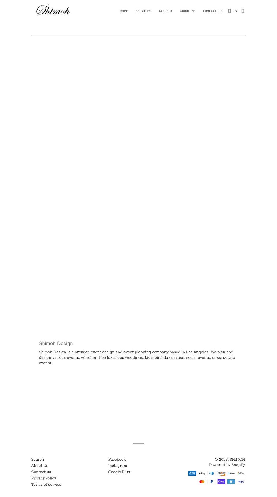 shimohshop.com shopify website screenshot