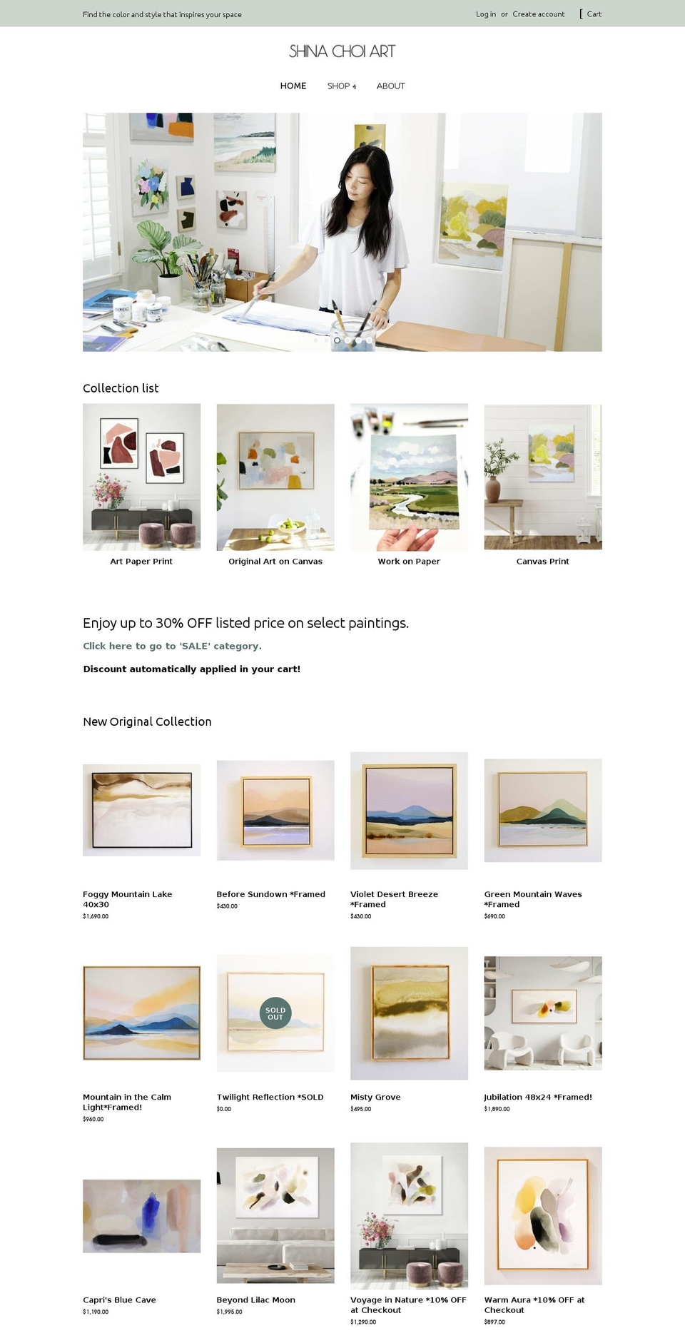 shinachoi.com — Shopify storefront screenshot