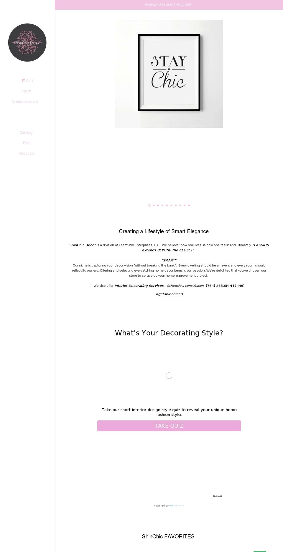 shinchicdecor.com — Shopify storefront screenshot