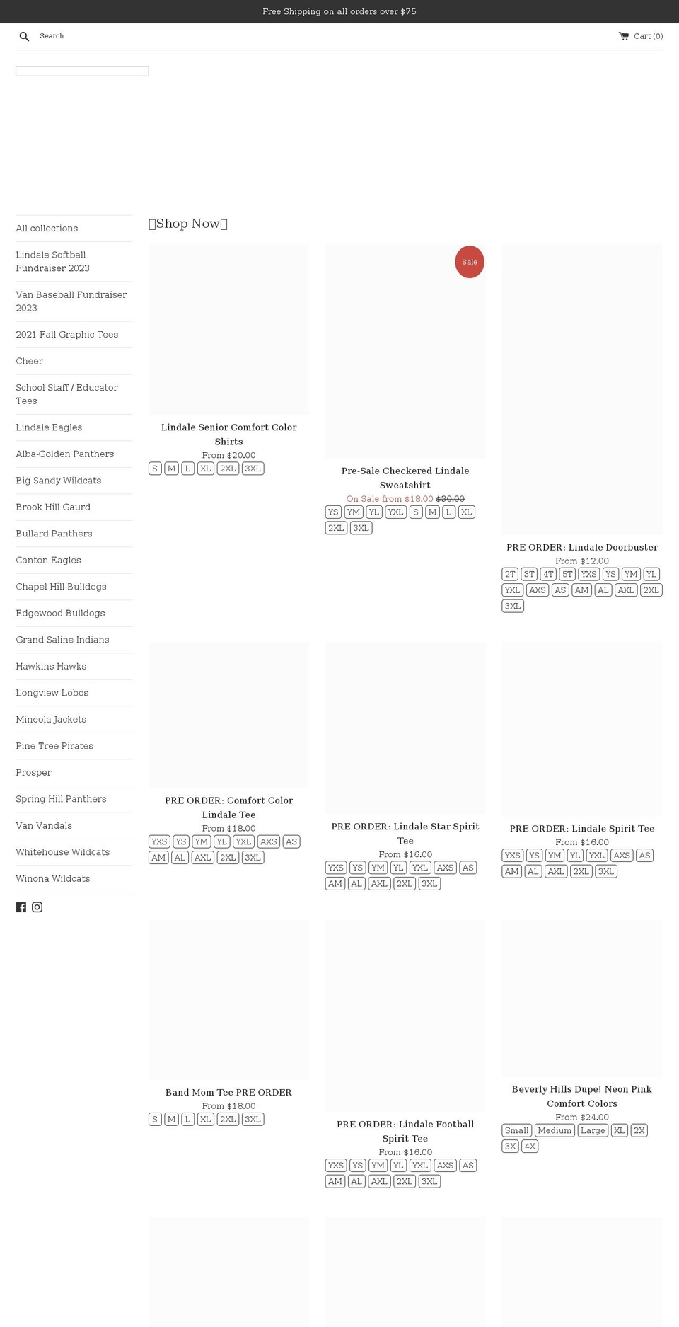 shindigshoppe.com shopify website screenshot