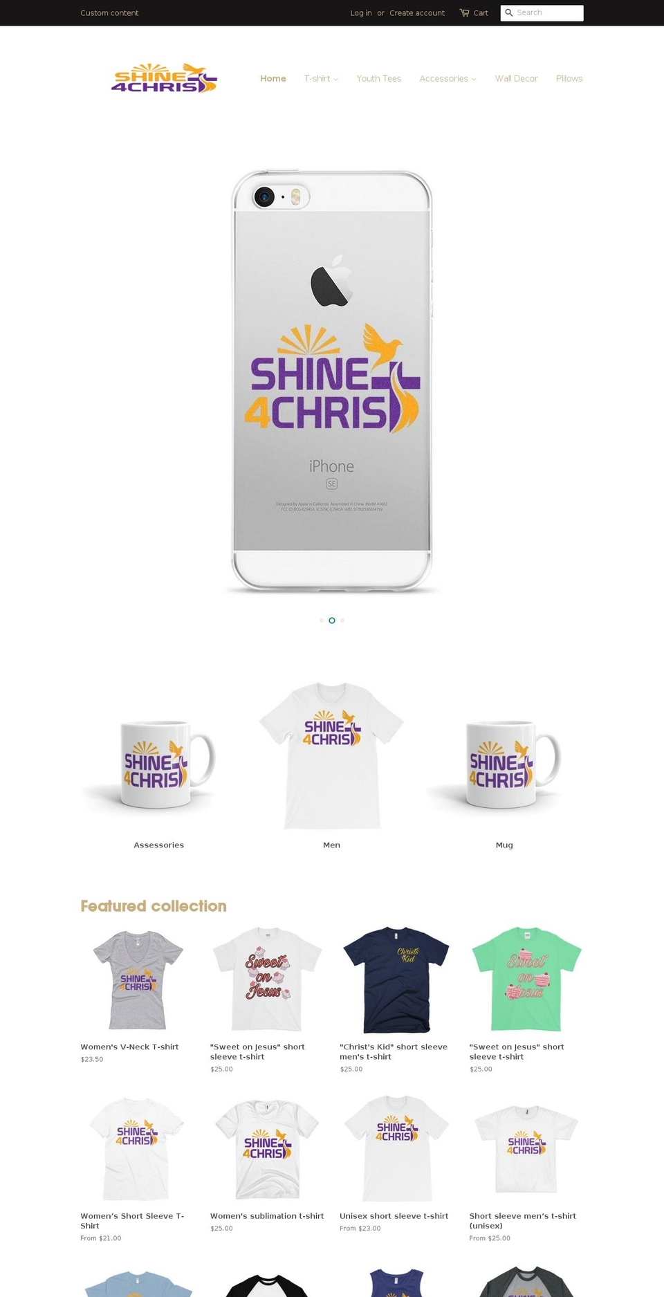 shine4christ.net shopify website screenshot
