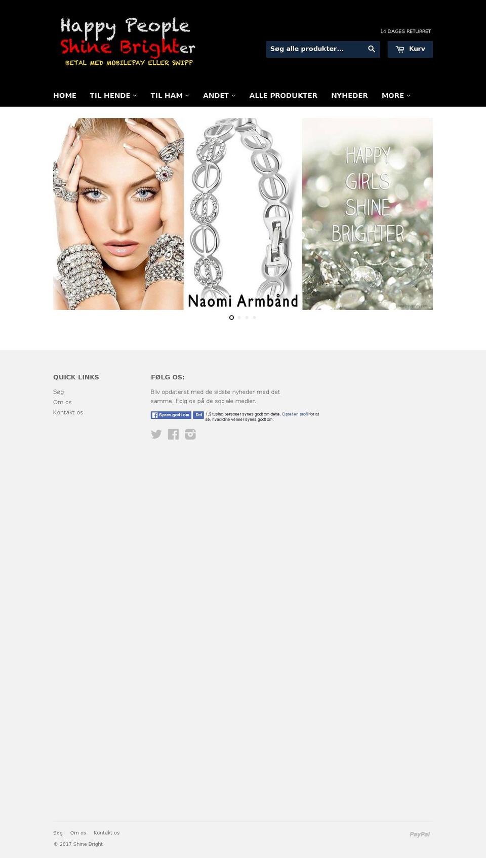 shinebright-dk.com shopify website screenshot
