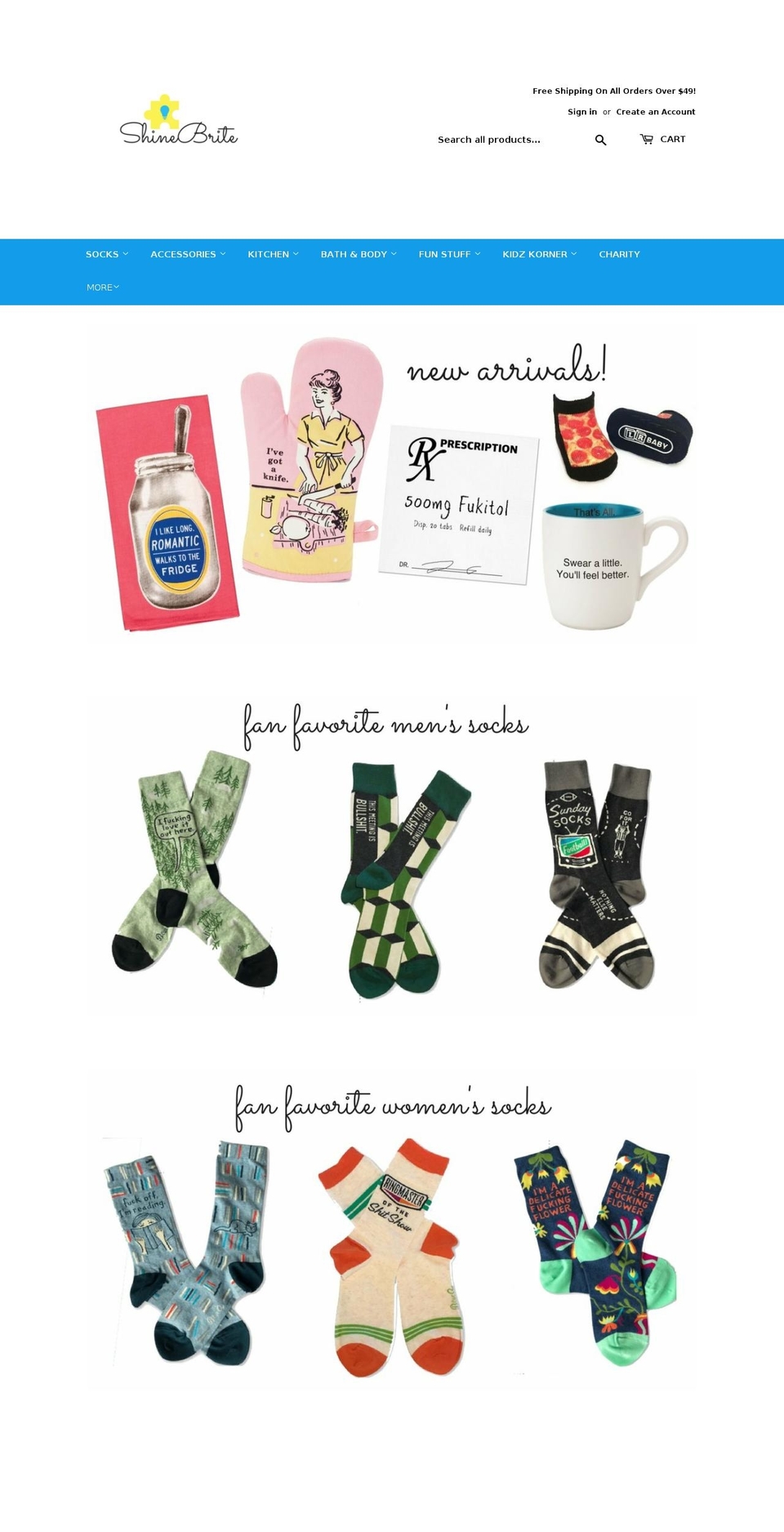 shinebritecompany.com — Shopify storefront screenshot