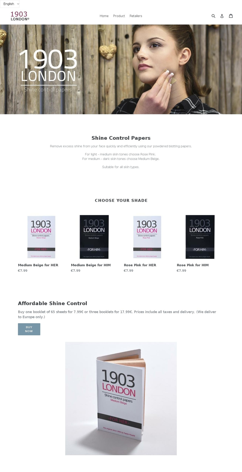 shinefreeshop.com — Shopify storefront screenshot