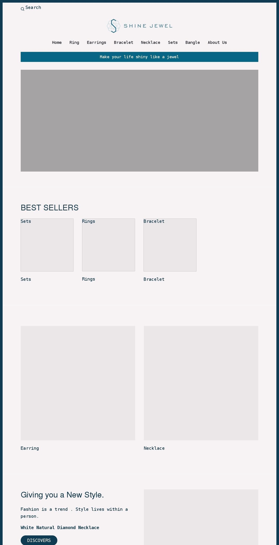 shinejewel.com shopify website screenshot