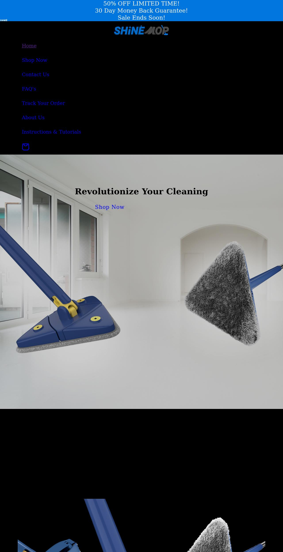 shinemop.com shopify website screenshot