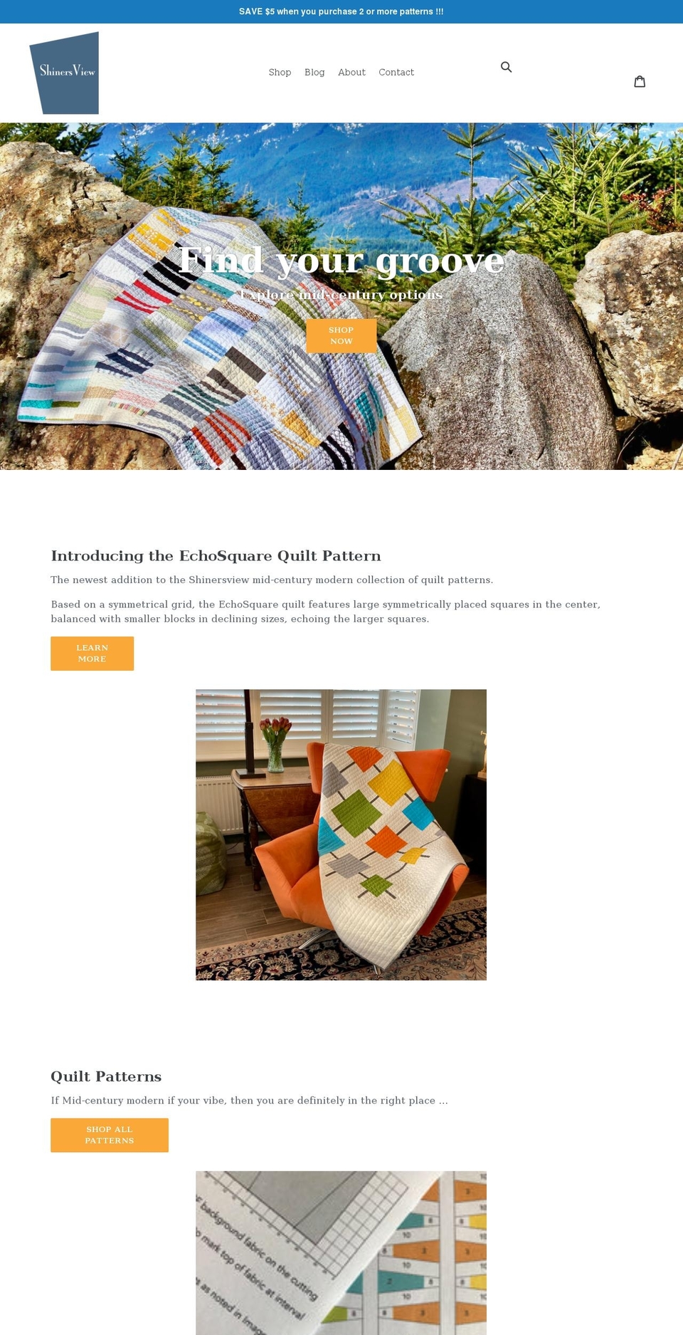 shinersview.com shopify website screenshot