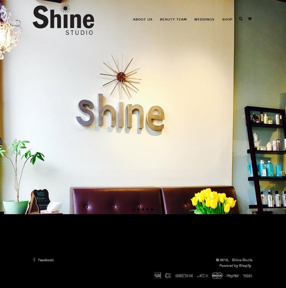 shinestudiodenver.com shopify website screenshot