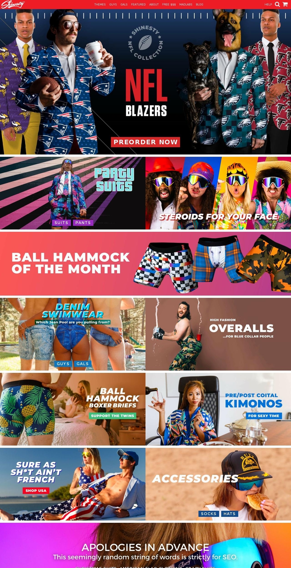 shinesty.myshopify.com shopify website screenshot