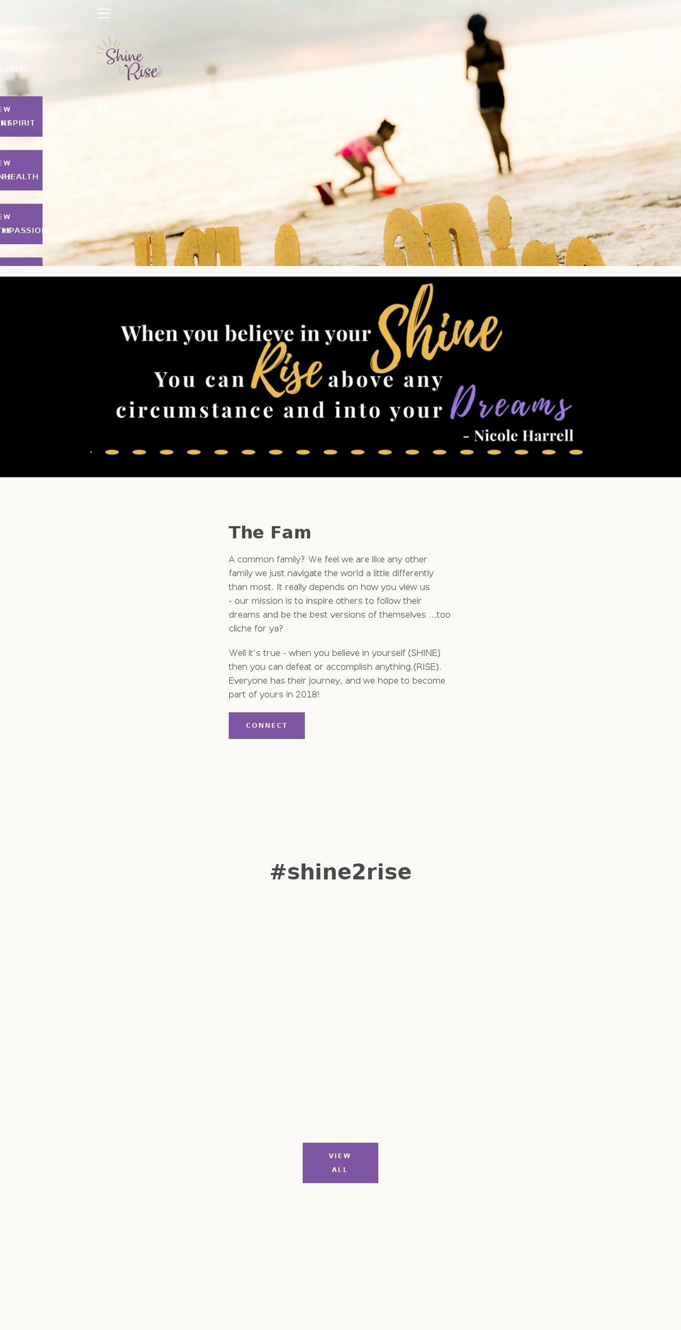 shinetorise.com — Shopify storefront screenshot