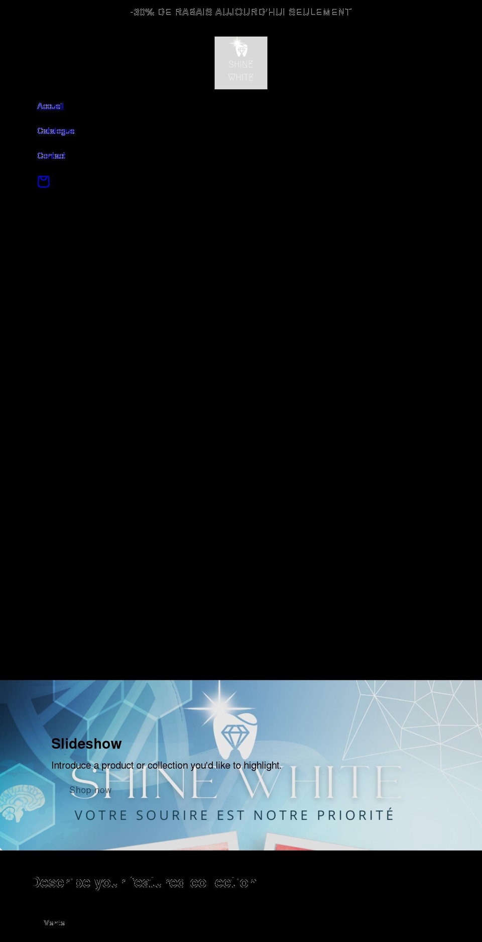 shinewhiteteeth.com shopify website screenshot