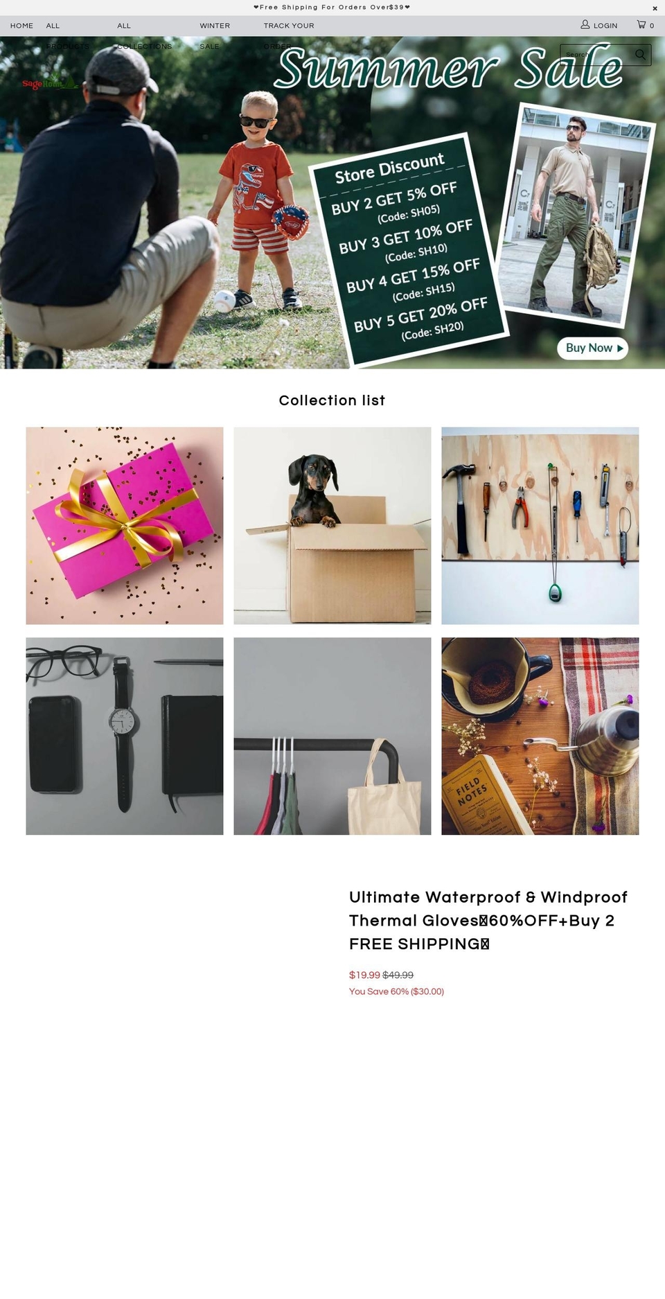 shininghood.com shopify website screenshot
