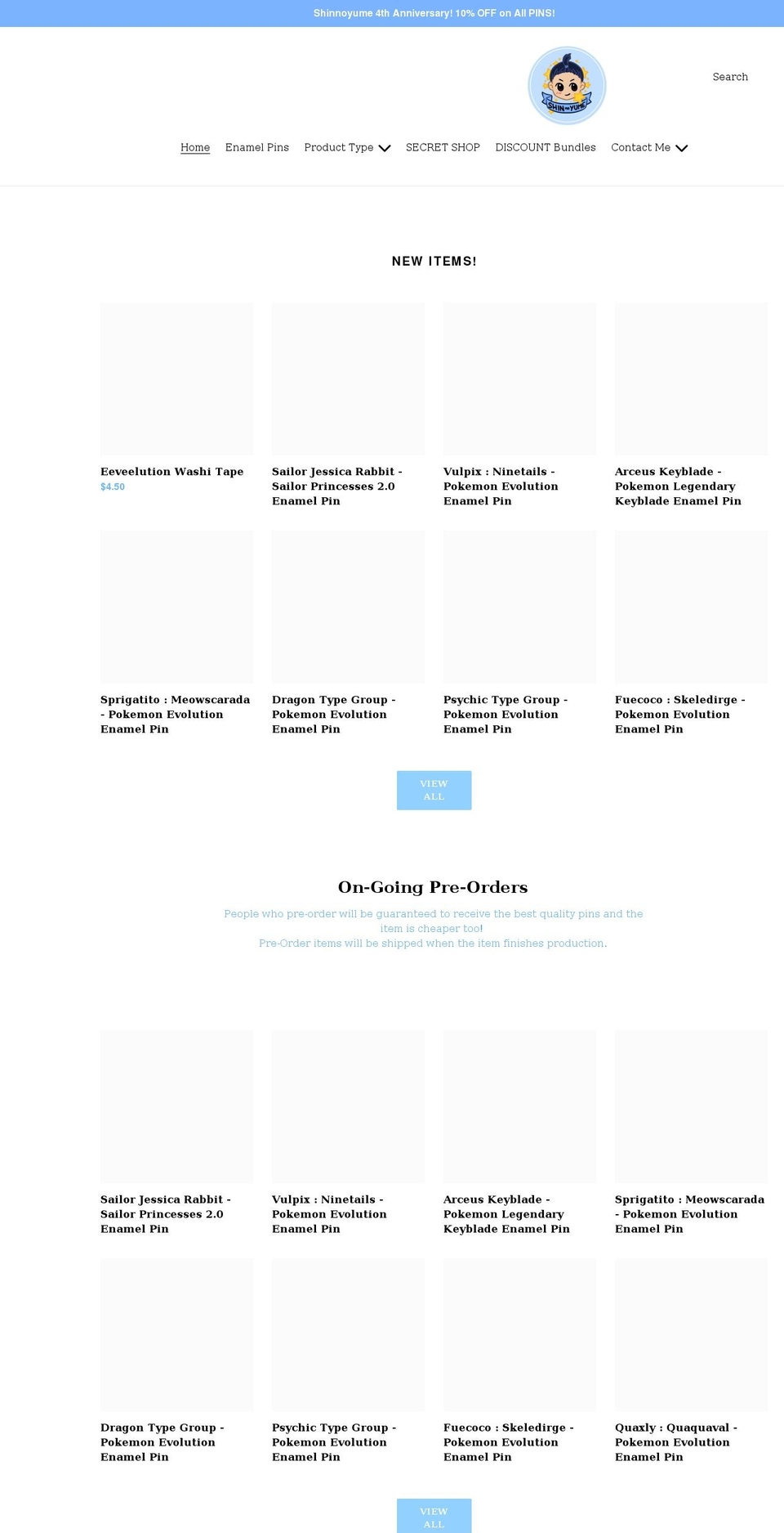 shinnoyume.com shopify website screenshot