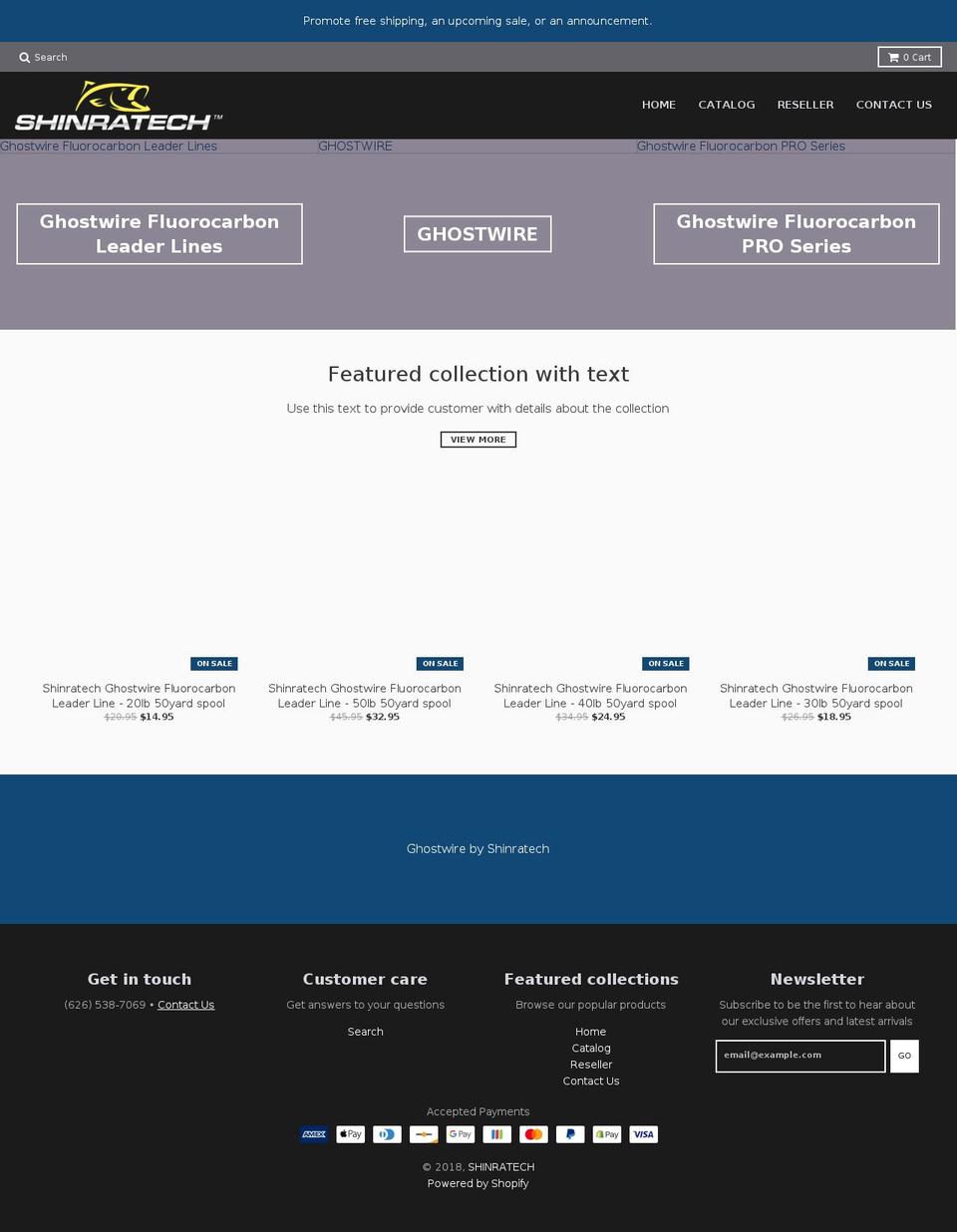 shinratech.com shopify website screenshot