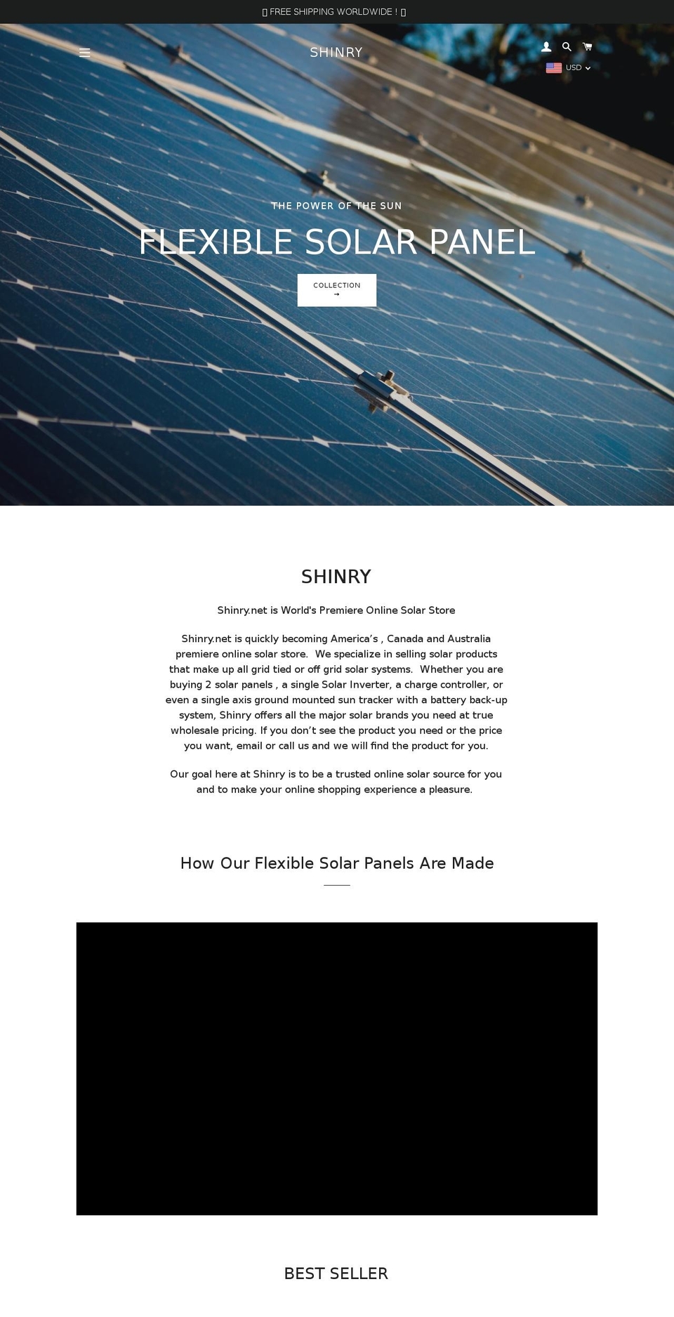 shinry.net shopify website screenshot