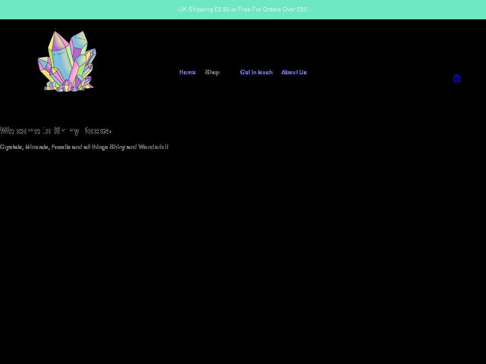shinyrocks.co.uk shopify website screenshot