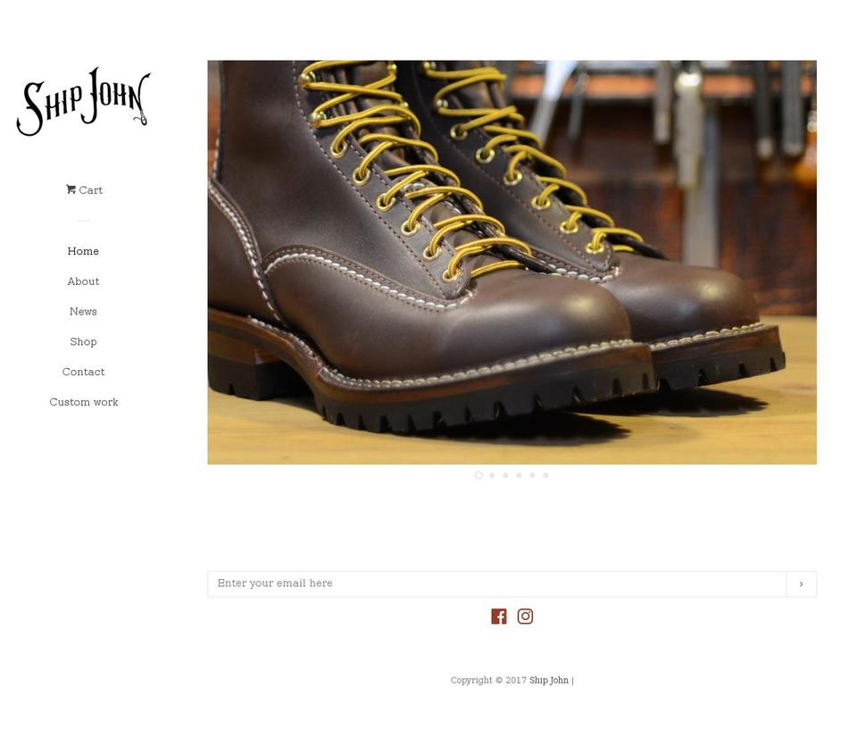 shipjohn.us shopify website screenshot