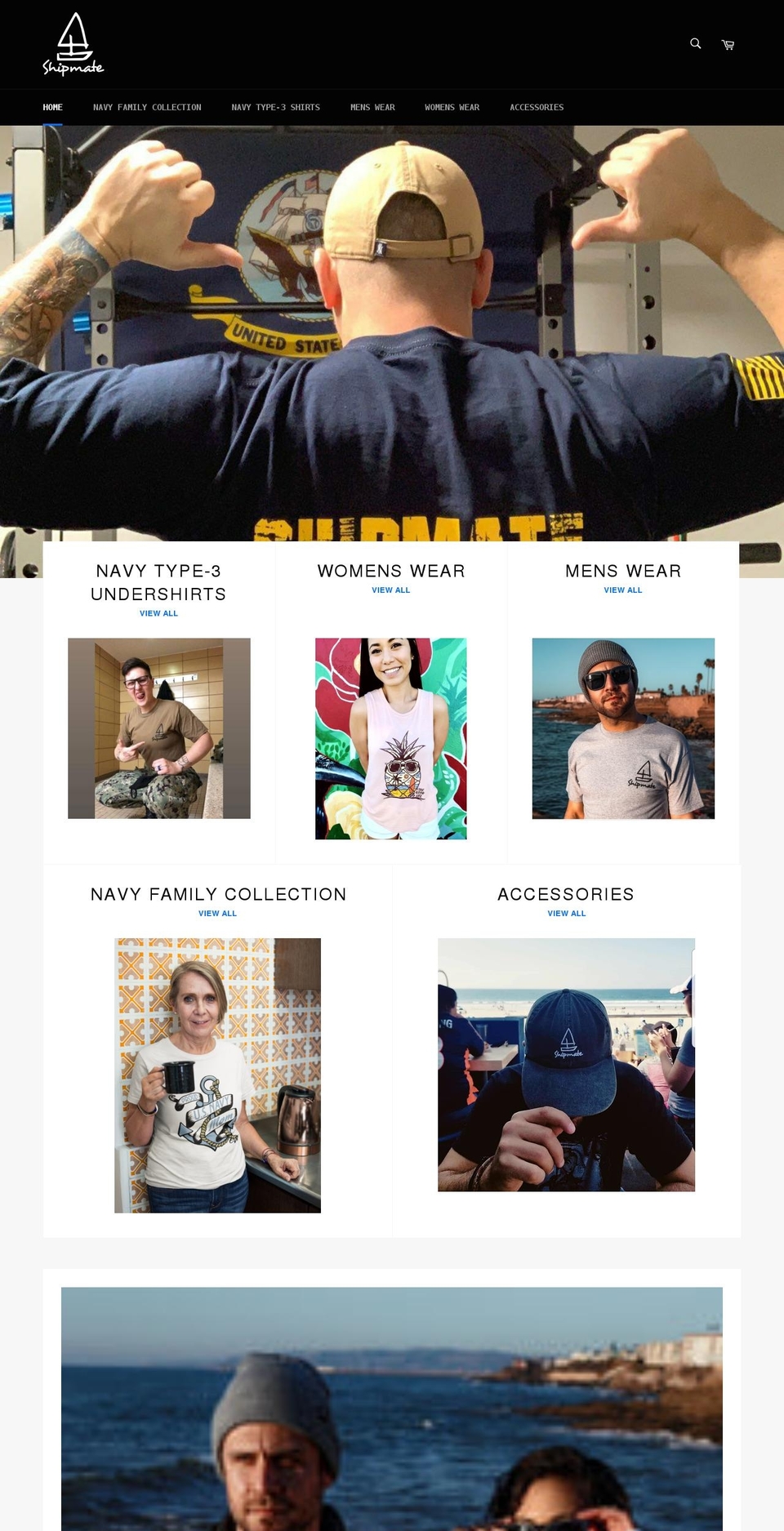 shipmateapparel.com shopify website screenshot
