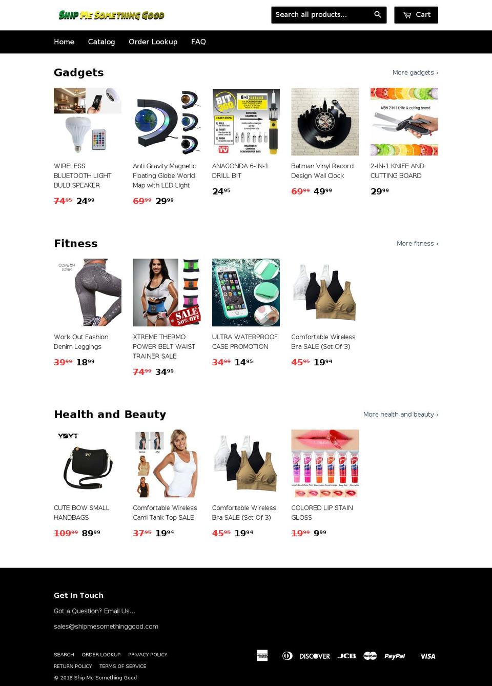shipmesomethinggood.com — Shopify storefront screenshot