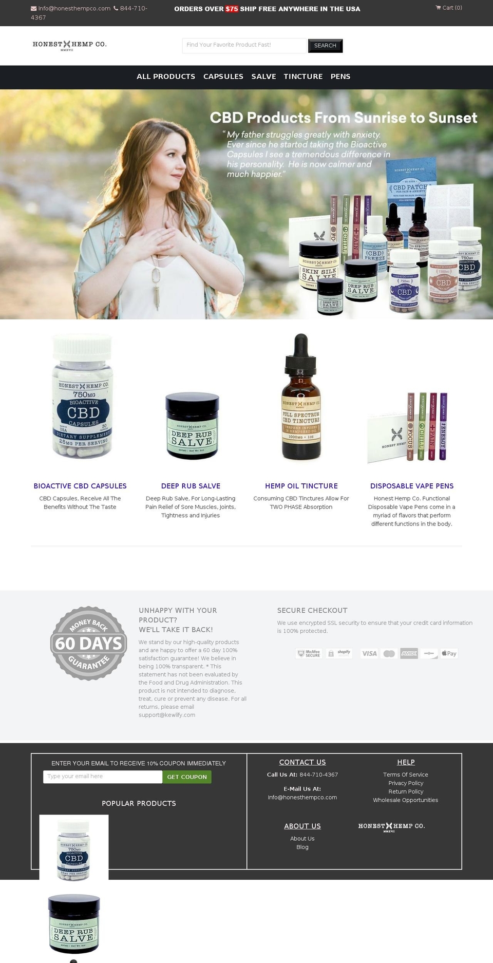 shipmyhemp.com — Shopify storefront screenshot
