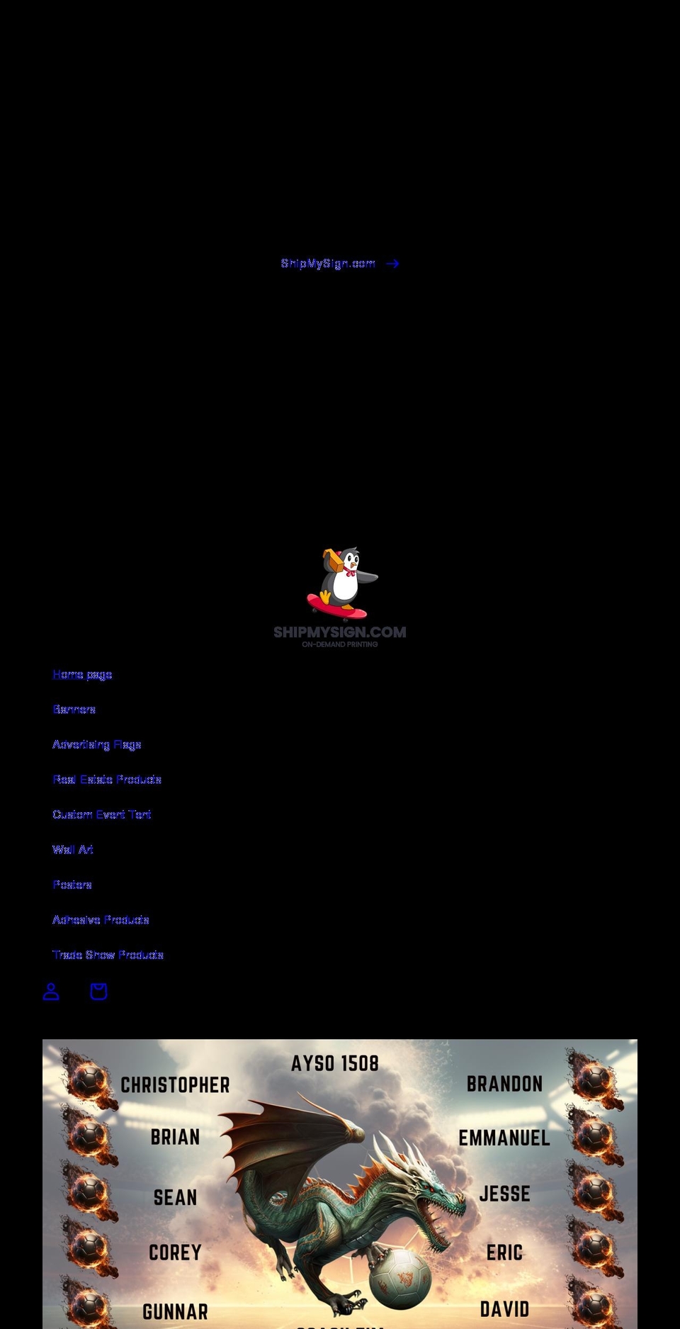 shipmysign.com shopify website screenshot