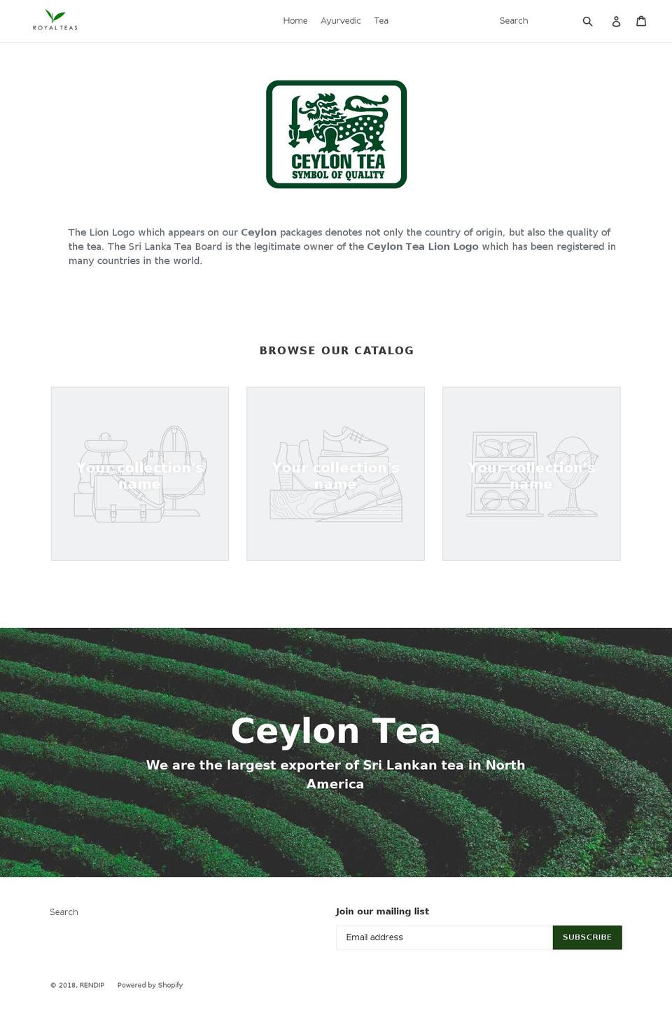 shipmytea.com — Shopify storefront screenshot