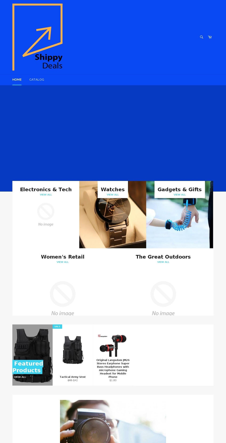 shippydeals.com — Shopify storefront screenshot