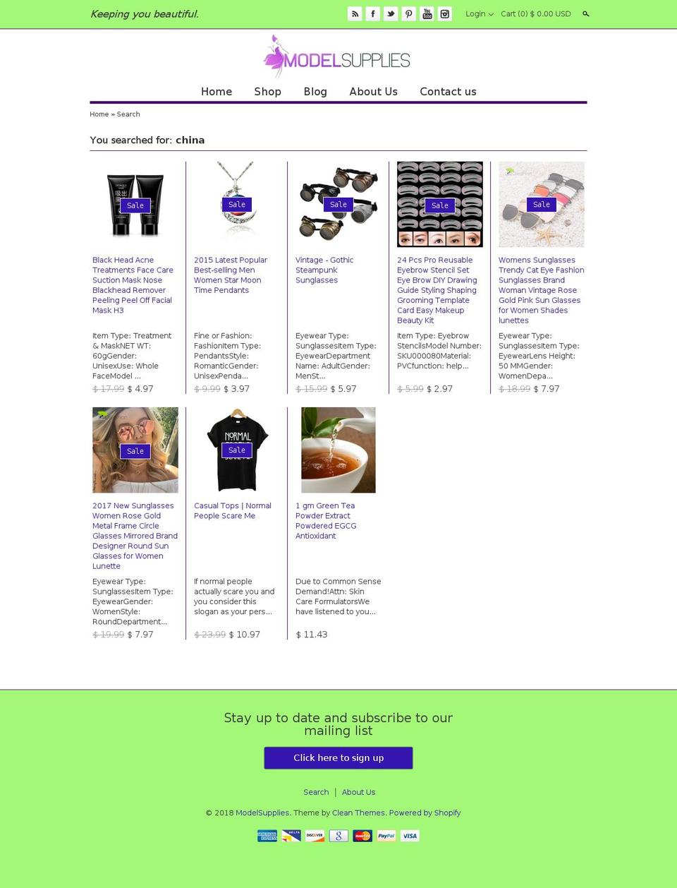 prashanta Shopify theme site example shipsfromchina.com