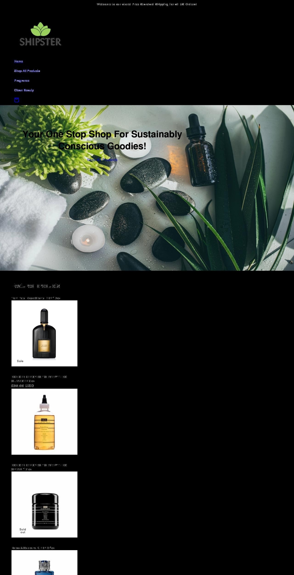 shipstercompany.com shopify website screenshot